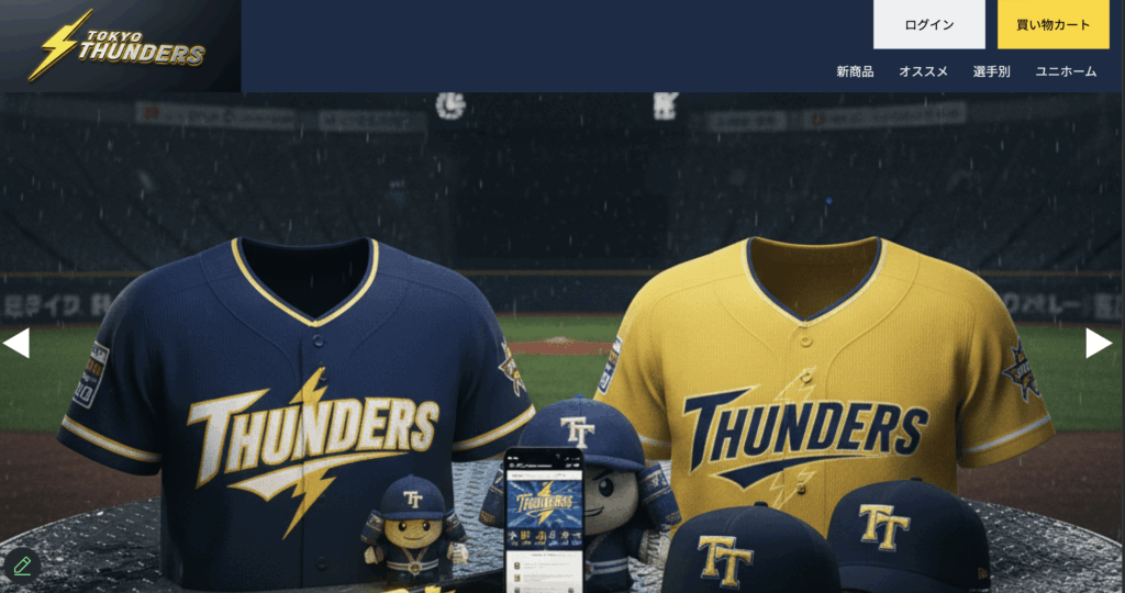 東京サンダースECグッズサイト